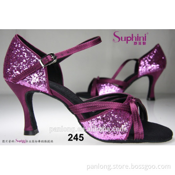 Fashion Style, Shiny Sequins Lady Ballroom Dance Shoes
